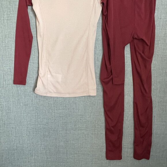 Craft Baselayer Set Women s Extra Small Pink Red Rhubarb Core Warm Pant Top New - Picture 7 of 8